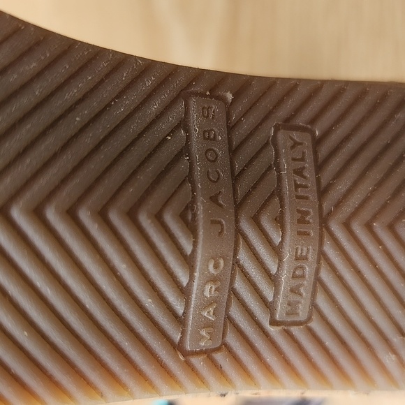 Marc Jacobs Multicolored Grommet Cork Sandal Heels Size 6 - Picture 7 of 13